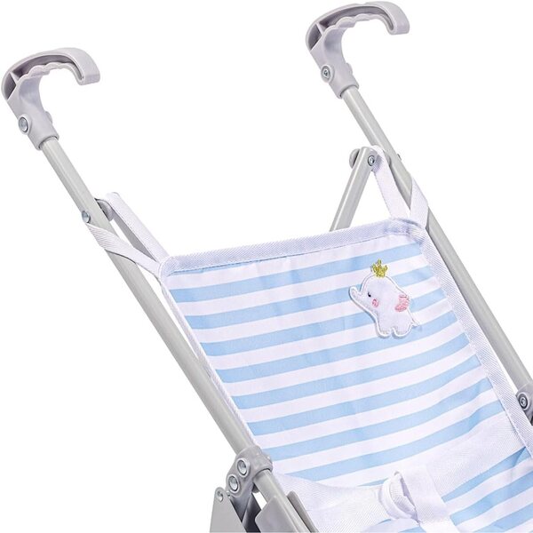 JC Toys opvouwbare kinderwagen voor poppen vanaf 2 jaar oud met metalen frame en veiligheidsgordel