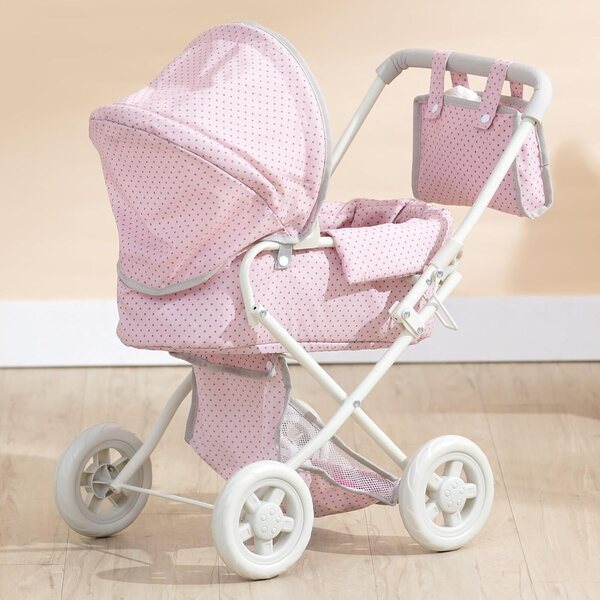 Olivia's Little World 2-in-1-Puppenkinderwagen mit Verdeck und abnehmbarem Stubenwagen
