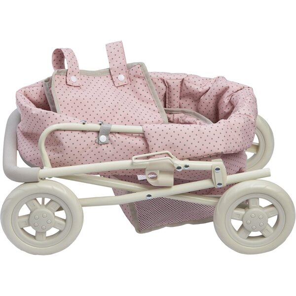 Olivia's Little World 2-in-1-Puppenkinderwagen mit Verdeck und abnehmbarem Stubenwagen