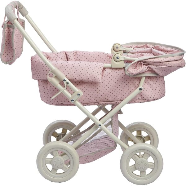 Olivia's Little World 2-in-1-Puppenkinderwagen mit Verdeck und abnehmbarem Stubenwagen