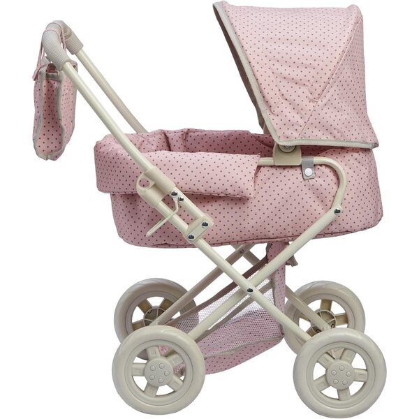 Olivia's Little World 2-in-1-Puppenkinderwagen mit Verdeck und abnehmbarem Stubenwagen