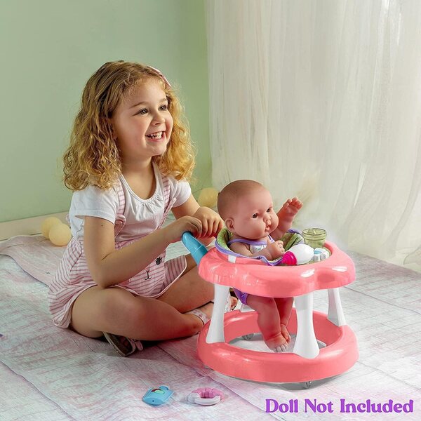 JC Toys Lauflernhilfe für Babypuppen mit Zubehör für Puppen bis 17 Zoll – sicher und langlebig