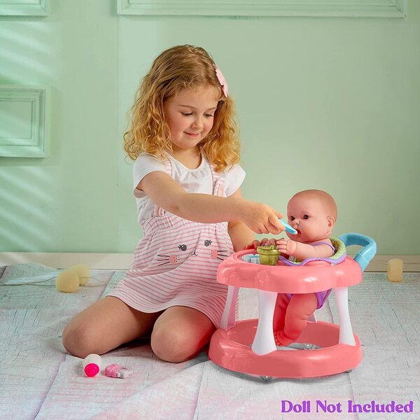 JC Toys Lauflernhilfe für Babypuppen mit Zubehör für Puppen bis 17 Zoll – sicher und langlebig