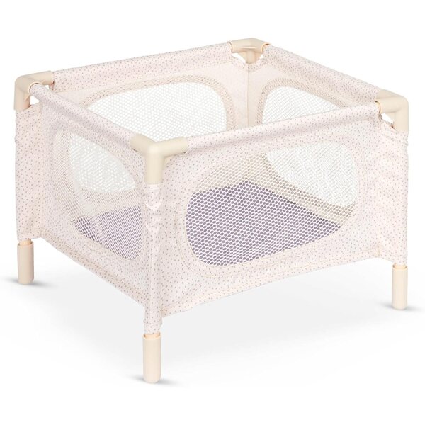 LullaBaby Kinderzimmer-Set mit realistischer 36-cm-Puppe, Kinderwagen und Hochstuhl