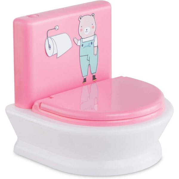 Ensemble de toilettes interactif pour poupées Corolle avec son de chasse d'eau pour un apprentissage éducatif et ludique de la propreté