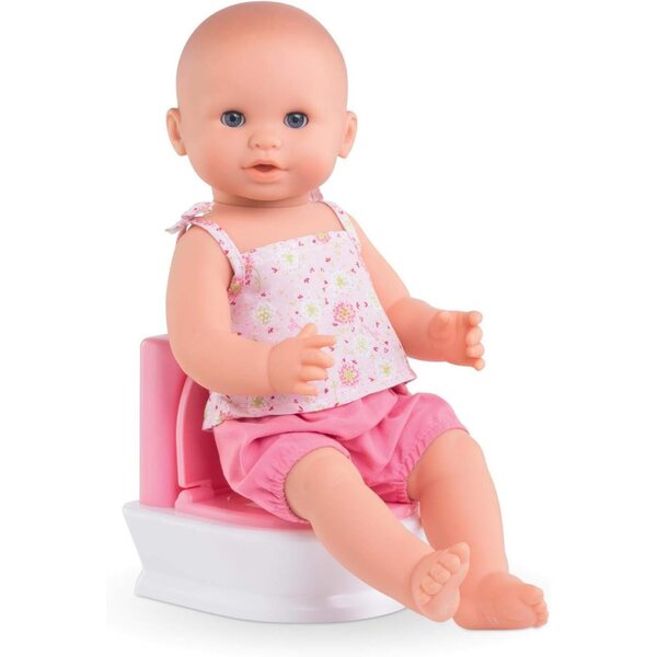 Interaktives Toilettenset für Corolle-Puppen mit Spülgeräusch für ein unterhaltsames, lehrreiches Töpfchentraining