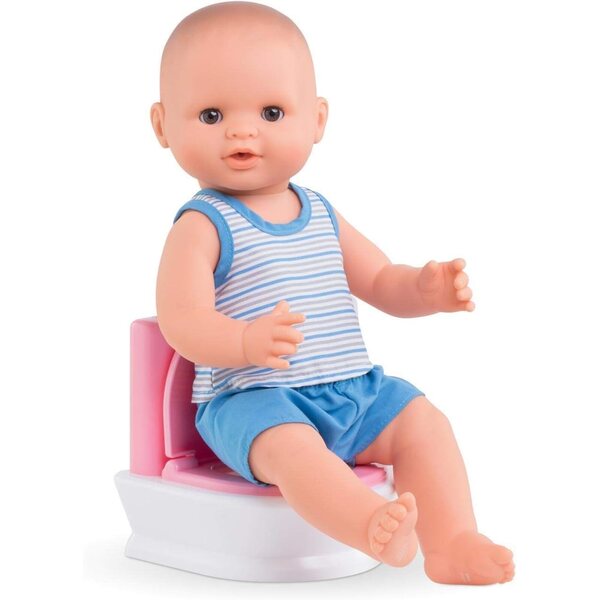 Interaktives Toilettenset für Corolle-Puppen mit Spülgeräusch für ein unterhaltsames, lehrreiches Töpfchentraining