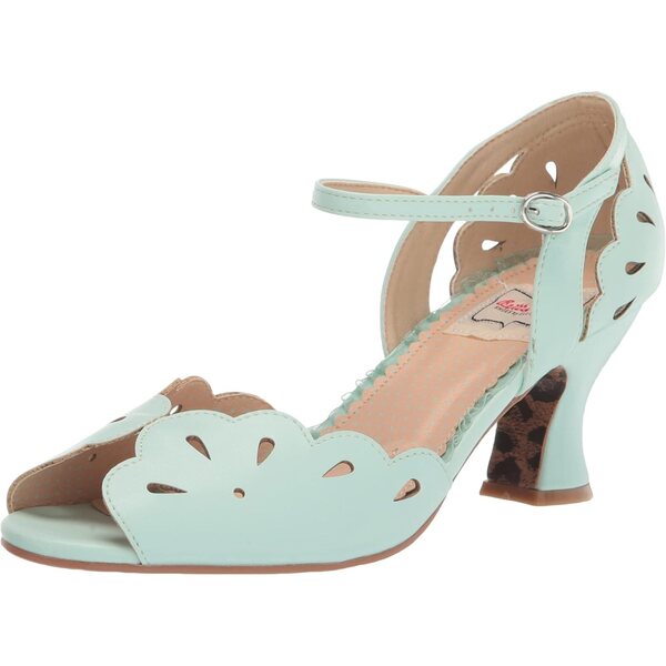 Vintage γυναικεία παπούτσια Bettie Page Bp253 Julia peep toe 2,5" με εγκοπή
