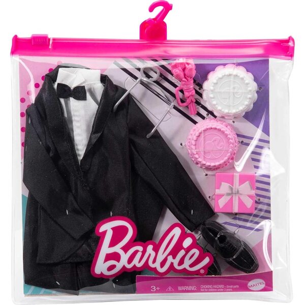 Ken Barbie Bräutigam-Anzug-Set mit Smoking-Zubehör, Kuchen-Blumenstrauß-Spiel, 3–8 Jahre
