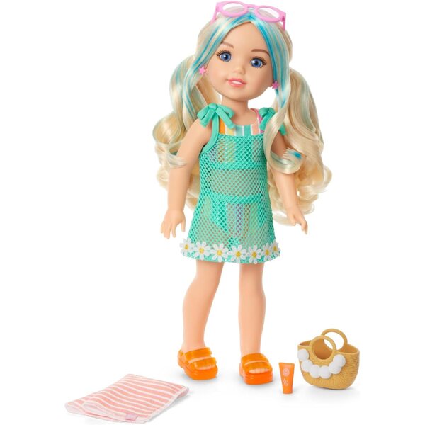 American Girl Beach Fashion Set für 14,5-Zoll-Puppen, 8 schicke und farbenfrohe Teile