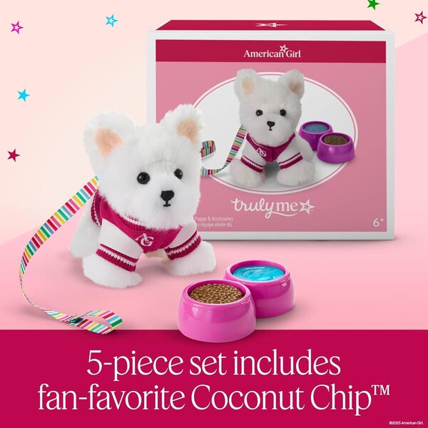 Accessoires pour poupée Truly Me de 18 pouces avec chiot Coconut Chip et jeux
