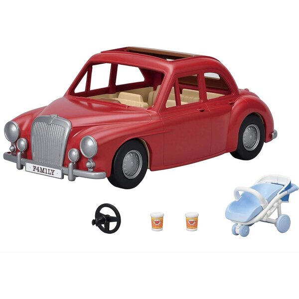 Calico Critters Voiture familiale 5 places avec poussette et toit rétractable pour poupées