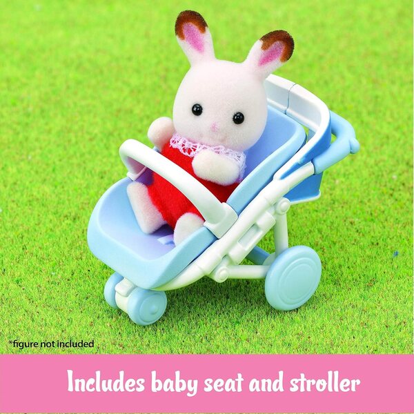 Calico Critters 5 vietīgs ģimenes auto ar ratiņiem un nolaižamu jumtu lellēm