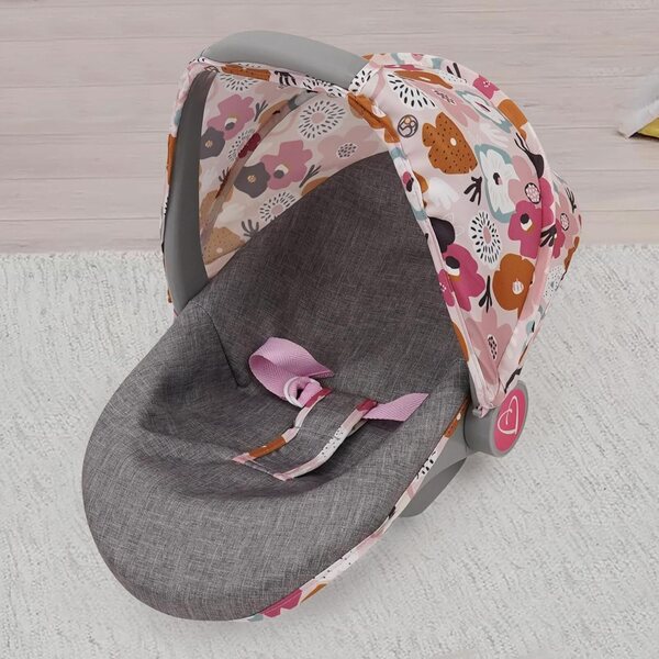 509 Crew Melange Flora 3-in-1 sēdeklis lellēm līdz 45 cm, pārnēsājams un daudzfunkcionāls