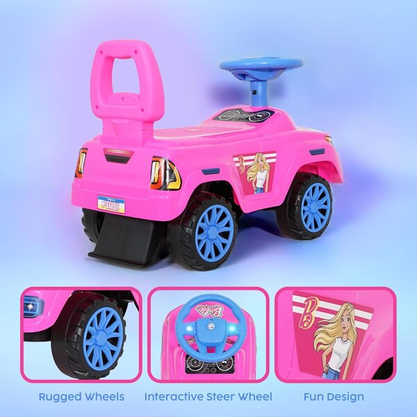 Barbie Hilux 2025 jezdí na super odolném autíčku s jednoduchými koly