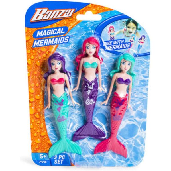 Кукли Banzai Mermaid 3 части за пролетта и лятото, различни цветове