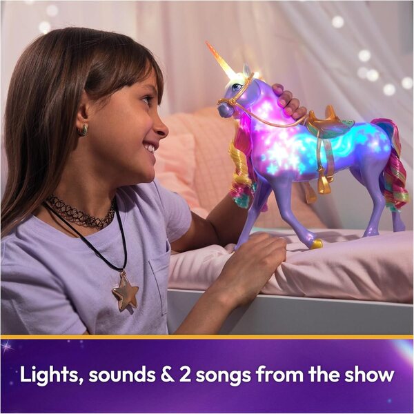 Unicorn Academy Wildstar Interaktiv mit Lichtern, Geräuschen und Musik – Spielzeug für Mädchen ab 4 Jahren