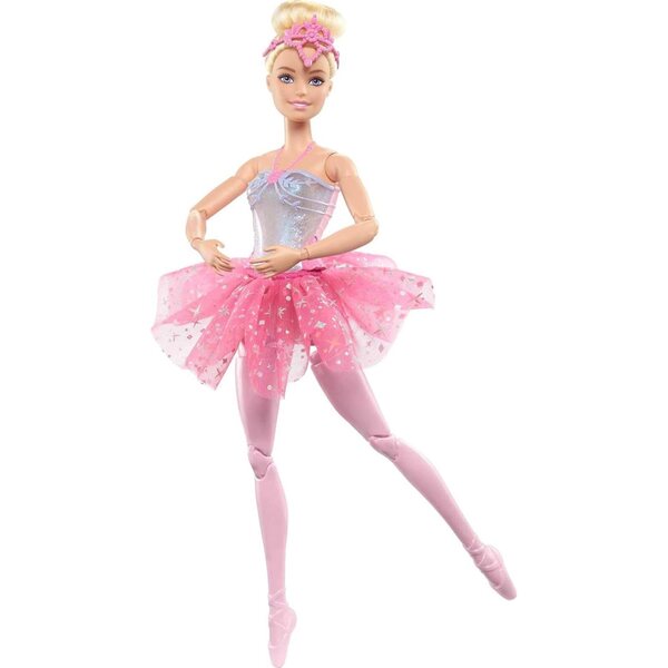 Μπαλαρίνα Barbie Dreamtopia με φωτάκια, ξανθά μαλλιά και ροζ λαμπερό Tutu