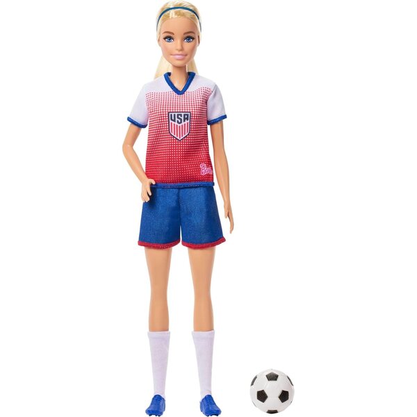 Barbie Careers USSF Soccer avec vêtements et accessoires de sport amovibles