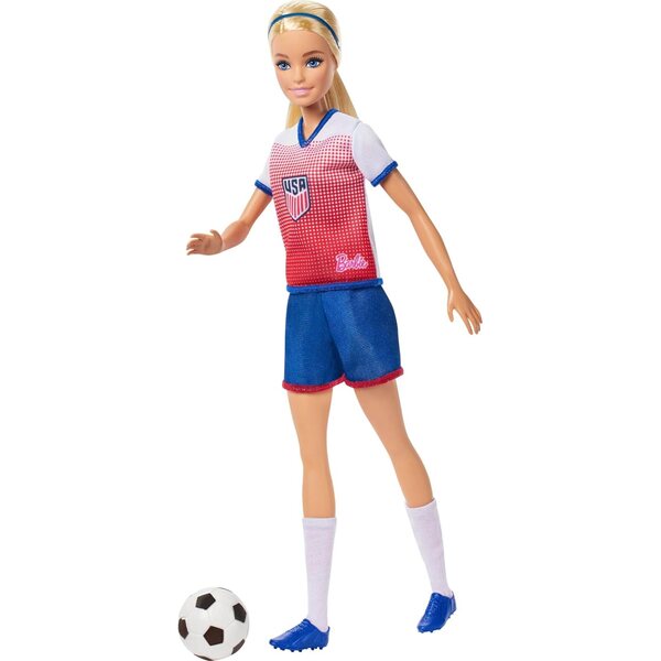 Barbie Careers USSF Soccer avec vêtements et accessoires de sport amovibles