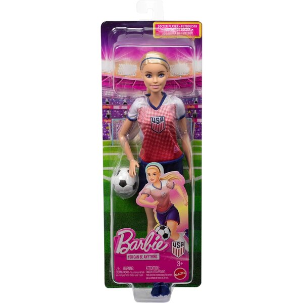 Barbie Careers USSF Soccer avec vêtements et accessoires de sport amovibles