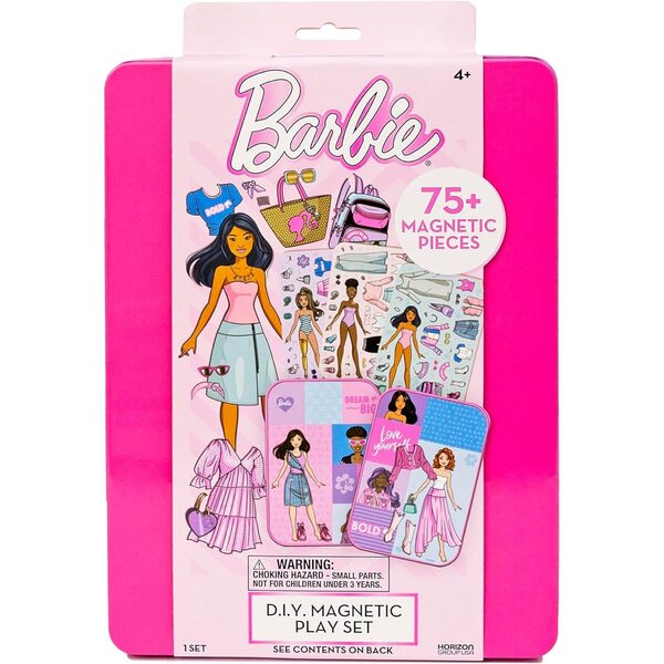 Barbie D.I.Y. Magnéitescht Set mat 75 Stécker fir Meedercher vu 4 bis 8 Joer