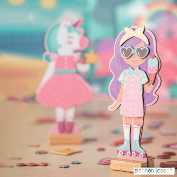 Stephen Joseph, Magnetic Dress Up Doll Bunny and Mouse