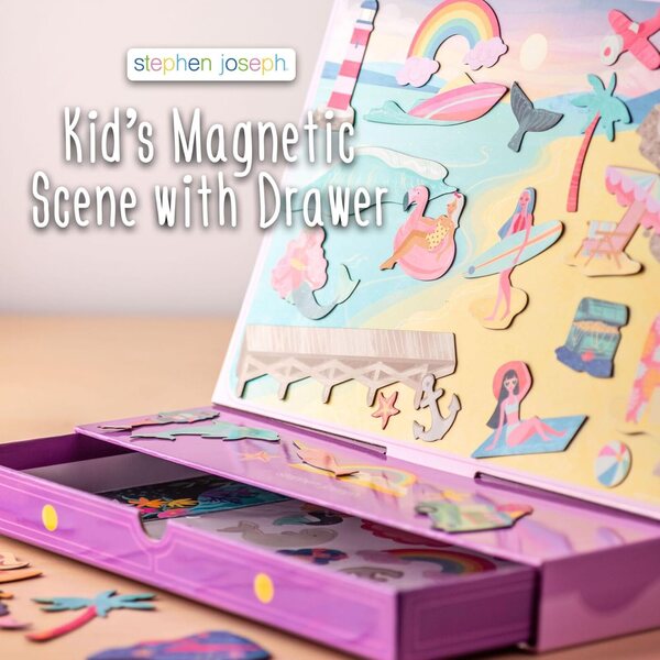 Stephen Joseph Magnetische Szene mit Schublade für Kinder – kreatives und tragbares Spiel