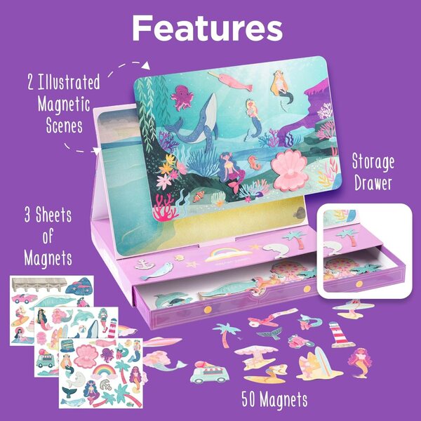 Stephen Joseph Magnetische Szene mit Schublade für Kinder – kreatives und tragbares Spiel