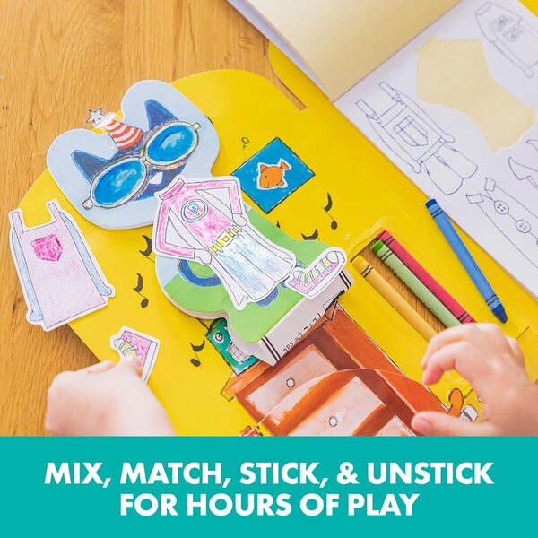 Karneval und Farbe Pete the Cat Set mit 100 Outfits und über 40 Klebeaccessoires