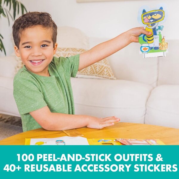 Karneval und Farbe Pete the Cat Set mit 100 Outfits und über 40 Klebeaccessoires