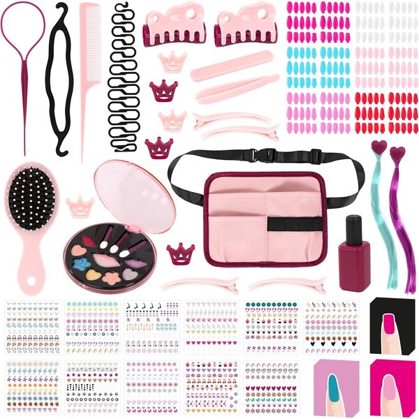 Stilska glava punčke Bayer Charlene Magic Nails z blond lasmi in poslikavo nohtov za otroke