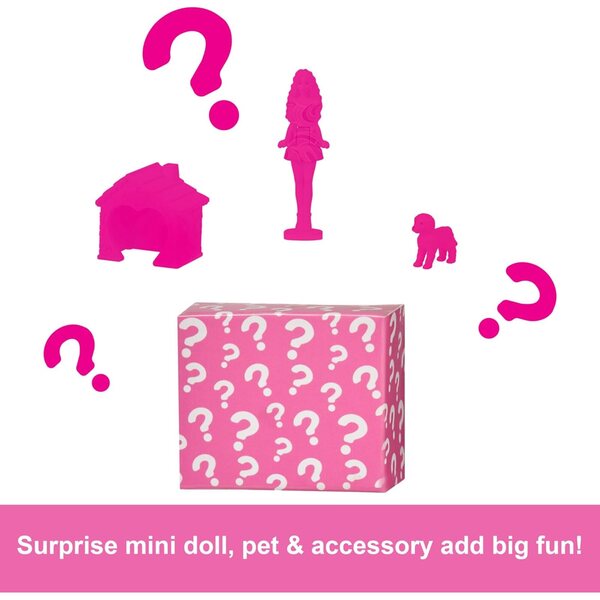 Mini BarbieLand Puppenhaus mit Aufzug, Rutsche, Pool und Zubehör