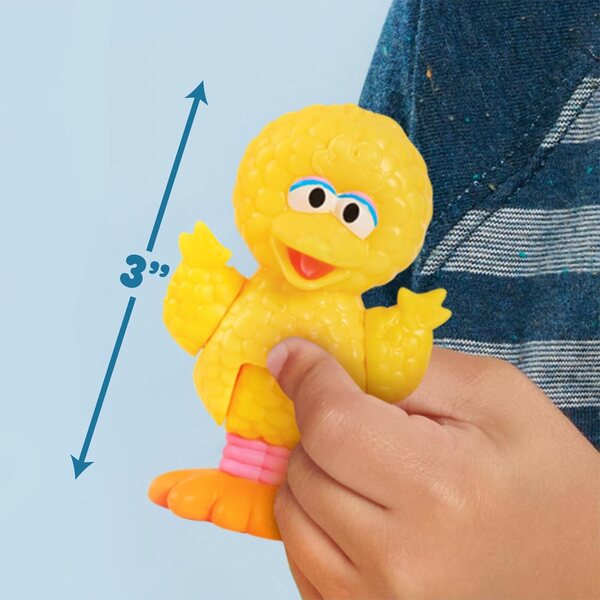 Set van 7 beweegbare Sesamstraat-beeldjes voor kinderen vanaf 2 jaar