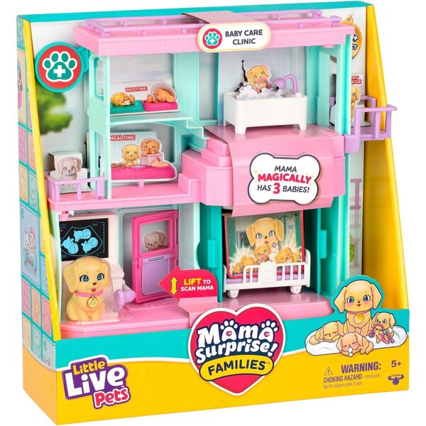 Ветеринарен комплект Little Live Pets с кученца и аксесоари за деца 5+