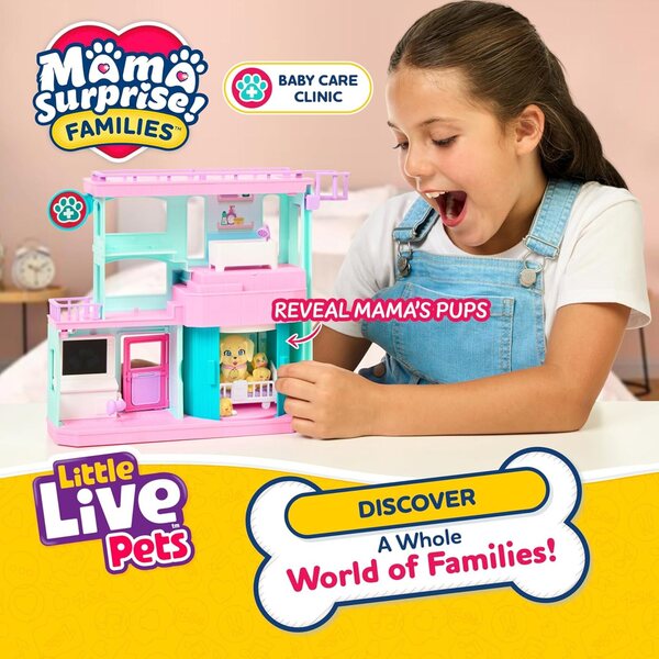 Ensemble vétérinaire Little Live Pets avec chiots et accessoires pour enfants à partir de 5 ans