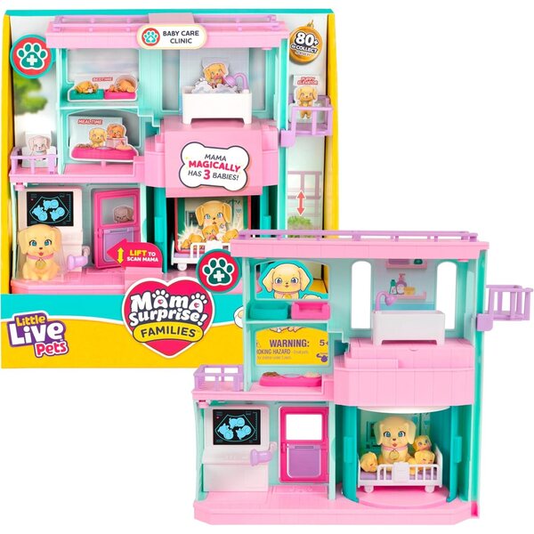 Ensemble vétérinaire Little Live Pets avec chiots et accessoires pour enfants à partir de 5 ans