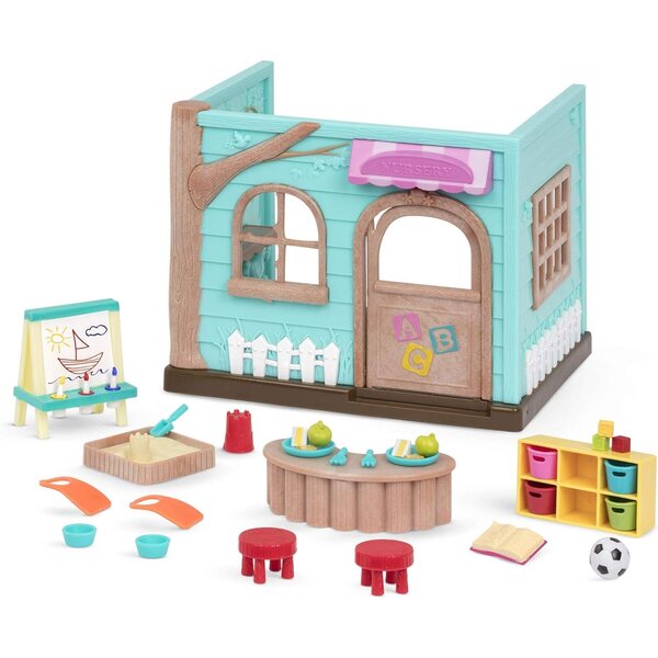 Li'l Woodzeez Li'l Luvs & Hugs Nursery – Игрален комплект с мебели и аксесоари за деца 3+