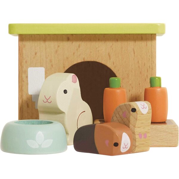Le Toy Van Daisylane Holztier-Set: Hase, Schweinchen und Zubehör