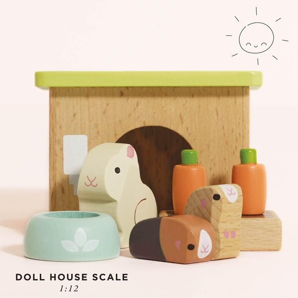 Le Toy Van Daisylane Holztier-Set: Hase, Schweinchen und Zubehör