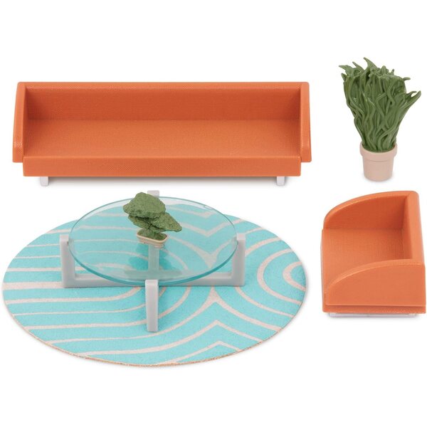 Lori Miguel's Lounge Set: boneca de 6'' com mobília de sala para bonecas a partir de 3 anos