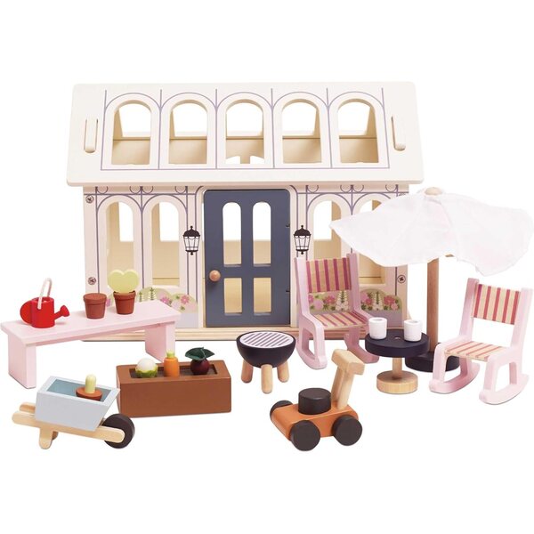 Le Toy Van Wintergarten-Puppenhaus-Erweiterung aus 100 % nachhaltigem FSC-Holz