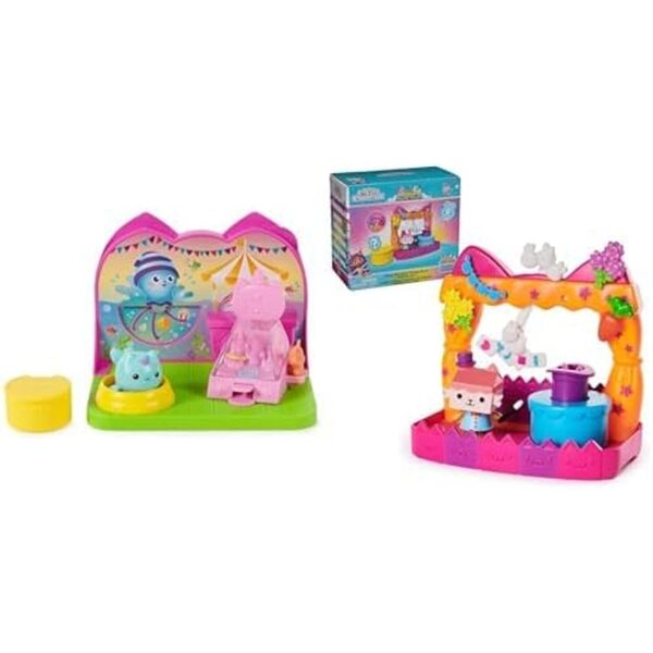 Gabby's Dollhouse Kit: Kitty Narwhal Carnival Hall und Balcony Talent Show Baby Box