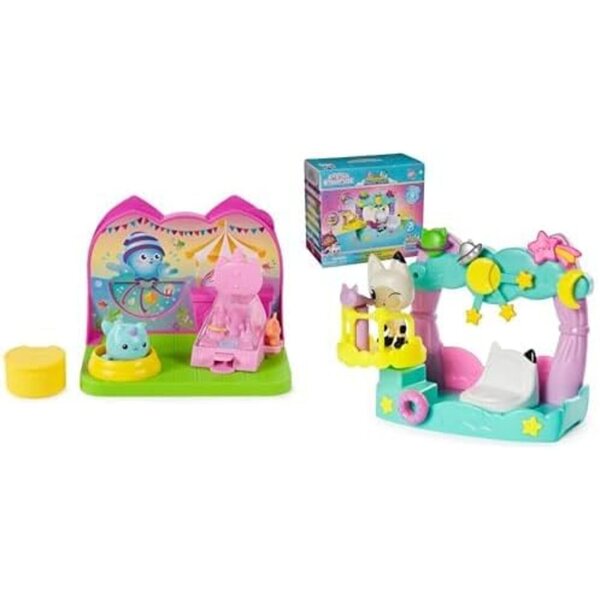 Domek dla lalek Spin Master Gabby: zestaw Kitty Narwhal i Pandy Paws z figurkami i akcesoriami