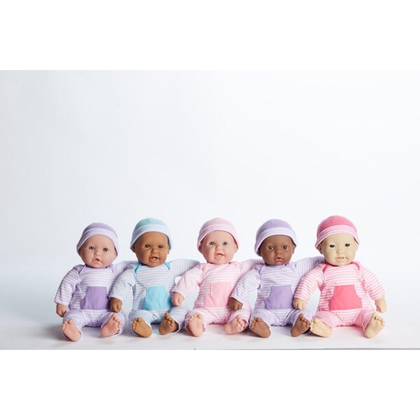 Berenguer Boutique Lila gestreifter Einteiler für Puppen von 13–16 Zoll, waschbar und sicher