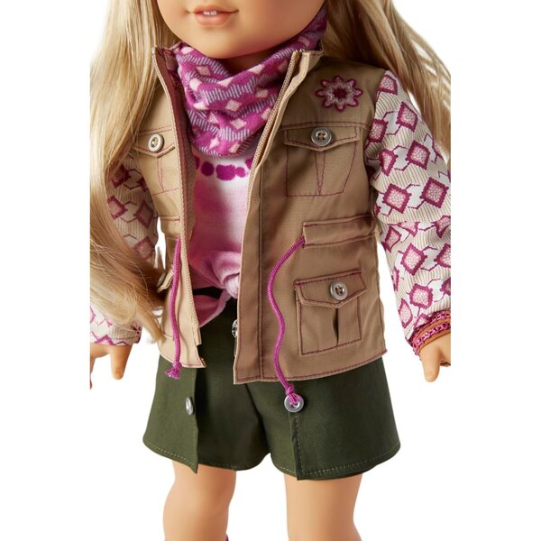Amerikanische Accessoires für Kira Bailey Dolls 2021: Jacke, Schal und Brille für 18 Zoll