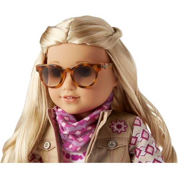 Amerikanische Accessoires für Kira Bailey Dolls 2021: Jacke, Schal und Brille für 18 Zoll