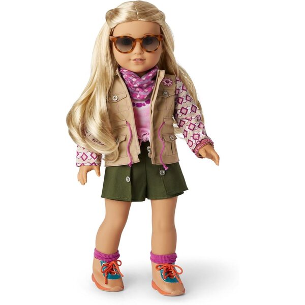 Amerikanische Accessoires für Kira Bailey Dolls 2021: Jacke, Schal und Brille für 18 Zoll