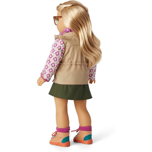 Amerikanische Accessoires für Kira Bailey Dolls 2021: Jacke, Schal und Brille für 18 Zoll