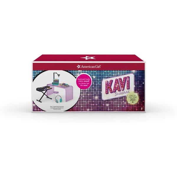 American Girl Kavi Sharma 18-Zoll-Puppe mit Musikkompositionszubehör